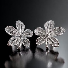 Sarah Coventry Earrings Clip On 1960s Silver Tone Vintage Joy Ivy