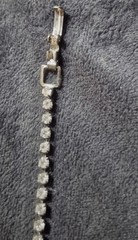 Vtg 1950’s Diamanti Bracelet Silver Tone 7 Inches