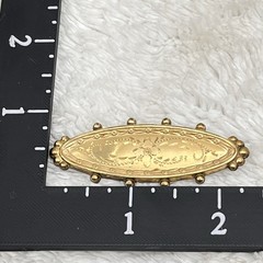 Vintage Gold Filled Brooch Engraved Victorian Revival Signed A & Z 1/20 14k GF