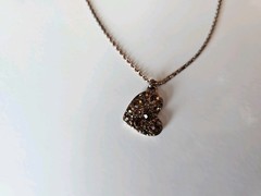 Relic Brand Brown Heart Rhinestone Necklace