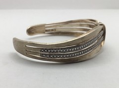 Ross Simons 18K plate over 925 Sterling Cuff bracelet 7″-7.25” – 22.81g