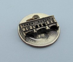 Vintage Ponte Vecchio Bridge Florence Italy 800 Silver Charm