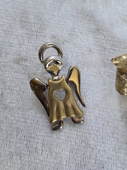 Lot Of 5 Brooches Frog Dolphin Angel Bow ( Bunny Marked Liz Claiborne)