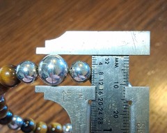 Vintage MILOR Italy Magnetic Sterling Tigereye Bracelet Fits 6.5″ See Pics/Descr
