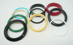 Lucite Bangle Bracelets Multiple Colors Marbled Lot Of 10 Vintage