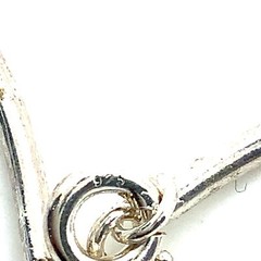 Vtg Sign 925 Sterling Silver Station Multi Stone Petite Collar Link Necklace 17