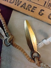 Vintage YSL Yves Saint Laurent Rope And Metal Feather Necklace 70s