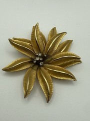 Vintage Jewelry Lot Nolan Miller Watch Espo Opal Pendant 14K GP Crystal Brooch