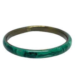 Malachite Bangle Bracelet Earthy Nature Retro Modern Everyday
