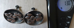 Vtg Sterling Silver Haglund South Africa Tribe Portrait Srew Back Earrings 1950s