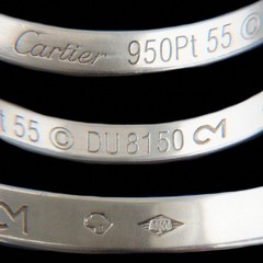 Cartier Platinum 2.5mm High Polished Wedding Band, Estate Ring
