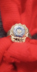 RARE 14K Gold NYSPCC Detective Badge Ring Sz 9 – 9.5 NYC History NYPD 2735
