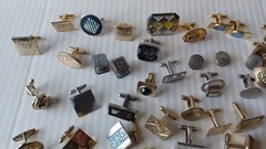 Lot 160 VTG Single Cufflinks Mixed Styles Tones Repurpose Jewelry Some Wear