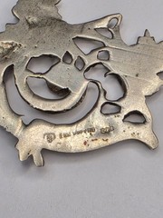 Vintage Fratelli Coppini Italy 800 Silver Griffin Dragon Pendant