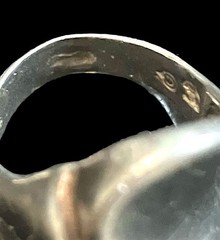 Vintage 925 Sterling Silver Modernist Sculptural Statement Wave Ring Size 5.5