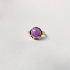 925 Starling Silver Created Amethyst Ring Size 7 Handmade Art And Deco Victorian