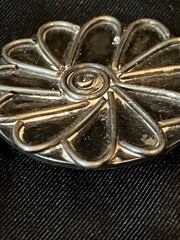 Vintage Silver Flower Power Brooch Artisan Studio Jewelry Tested 11g