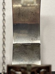 Antique Silver Plated 3-D Art Nouveau Hinged Cuff Bracelet Hallmarked