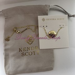 ✨Kendra Scott Sand Dollar Gold Pendant Necklace In Natural Mother of Pearl New✨