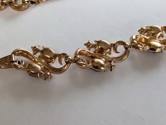 Alfred Philippe Trifari 1940’s Pat Pending Ruby & Clear 3 Piece Necklace Set