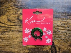 Kim Rodgers Holiday Wreath Brooch Pin