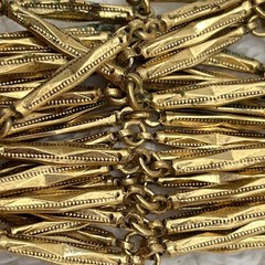 Vintage Tassel Earrings Gold Tone Filigree Beaded Top Shoulder Duster 4″ READ