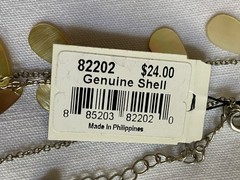 Lot of 2 NWT Vintage Cookie Lee Necklaces – NEW Genuine Shell/Double Strand