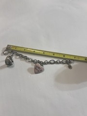 Juicy Couture Limited Edition 2008 Charm Bracelet Heart Locket Class Ring