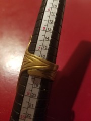 Antique Mexico Engraved Huge Natural Coral Adjustable Ring INCREDIBLE
