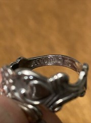 Avon Treasured Heart Sterling Silver Spoon Ring Valentine’s Wrap 925 Size Varies