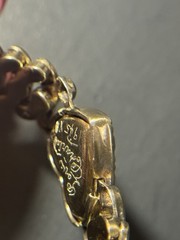 Vintage LaMode Heart Precious Metal Bracelet Possibly Gold Filled