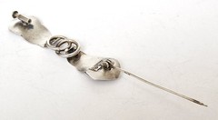 Vintage Brooch 835 Silver THEODOR KLOTZ Pforzheim “TEKA” Z813