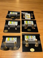 Six pair of vintage Birch Hill clip on earrings. Beautiful!