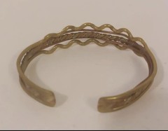 Brass And Copper Cuff Bracelet