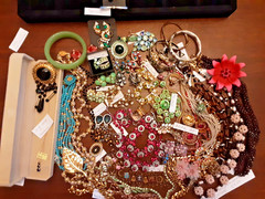Vtg Costume Jewelry lot W/Gold,Silver , Weiss,krementz,Haskell,Hobe &Rhinestones