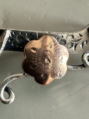 Victorian English Sterling & Rose Gold “Sweetheart” Pin/Brooch, Birmingham 1900