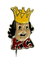 Vtg KC KING Kansas City Missouri Shirt Suit Jacket Lapel Pin Brass Needle RARE