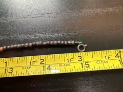 3.90g Vintage Sterling Silver 925 Spiral Pendant Beaded Necklace 15 in M