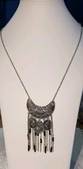 Vintage Mixed Styles Statement Necklaces Lot Of 7 Pieces In Varying Colors