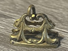 Antique Jewelry Vintage Necklace Pendant Pocket Watch Fob Gold Dolphin Charm