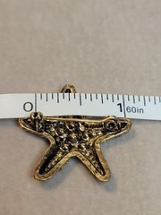 Vintage Brooch Pin Starfish Crystals Rhinestones Womens Jewelry Costume