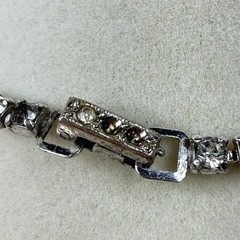 Vintage Kramer Silver Toned Rhinestone Necklace Formal Special Event Glam Party