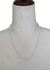 Vintage 21″ Graduated Cultured Pearl Necklace Signed Grassman Blake Sterling