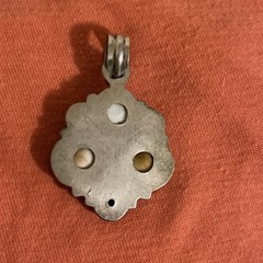 vintage shiva eye, pearl Women’s pendant in silver tone