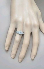 Platinum Vintage Engagement Ring 0.80ct.Natural Old Euro Round Diamond 1920’S