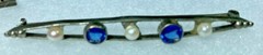 6 vintage and antique brooches, 925, 9K, 10K, plated base metal, 18.84 grams