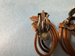 Vintage Renoir Rhythm Copper Cuff Bracelet And Earrings