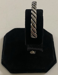 Lot of 4 Vintage Sterling Silver Twisted Rope Cuff Bracelets Size 6 & 7 (92.45g)