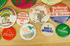 Vintage Pinback Buttons Teachers Librarians Kid Friendy School Education Theme