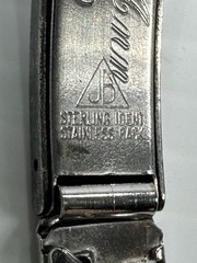 1959 Girls Engraved ID Bracelet Mary Claire Stretchy Stainless Jacoby Bender
